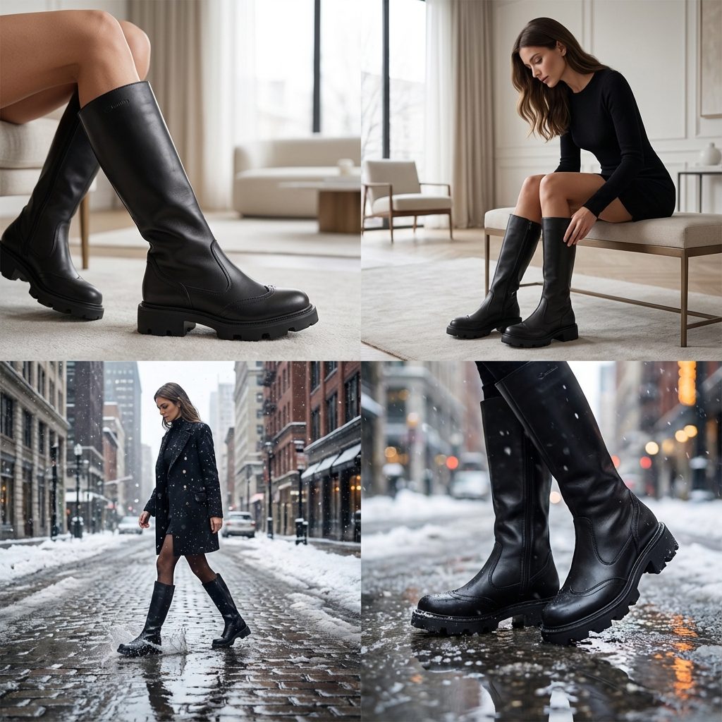 572 Women’s Ultra Light High Nappa Leather Boots