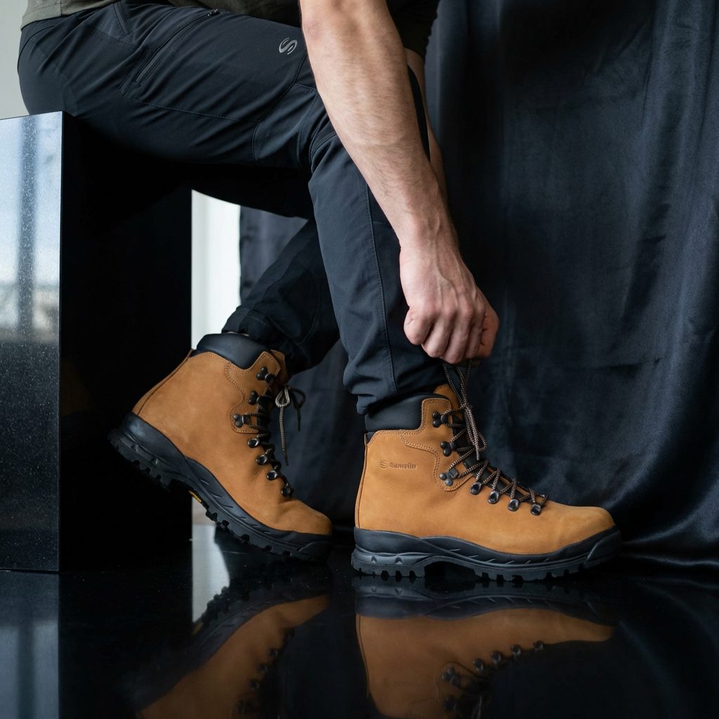 boots Samelin 5531 Sella Hiking Boots | Waterproof Nubuck Leather Boots with Vibram Sole